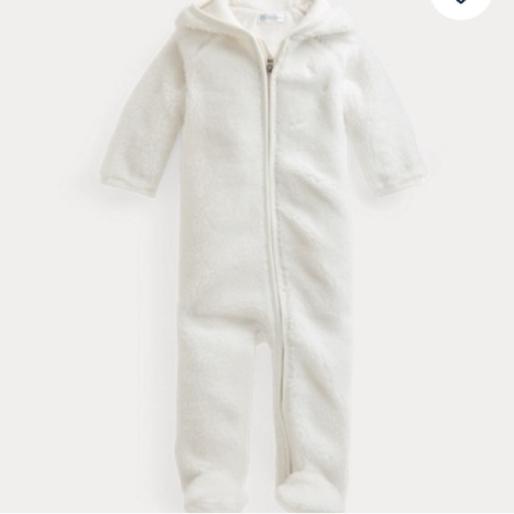 🤍 Ralph Lauren Teddy Bunting Suit